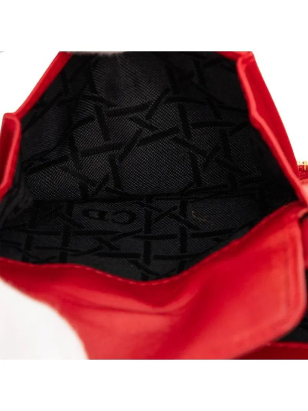 Dior Cannage Bifold Wallet Red Lambskin